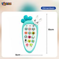 Téléphone portable intelligent pour bébé OEM, mélodies musicales, sons d'animaux, fonctions d'apprentissage des nombres, jouet éducatif pour les enfants de 2 à 7 ans