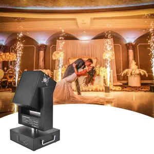Ucuz dayanıklı pil kumandalı sahne etkisi 750w soğuk havai fişek hareketli kafa 360 kıvılcım makinesi kanıtlanmış ürün düğün için