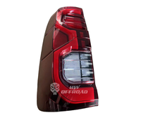 Feu arrière LED Autolamp pour Toyota Hilux Vigo 2005-2014, nouveau, lentille rouge, avec clignotant, feux stop arrière
