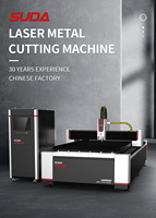 Machine de découpe laser à fibre SUDA 1500W CNC à refroidissement par eau, haute précision pour tôles en acier inoxydable et aluminium, Hefei