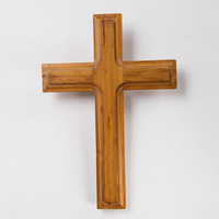 Croix en bois chrétiens orthodoxe catholique croix spirituelle religieuse croix avec foi pour église maison chambre décoration
