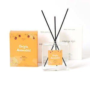 Home Decoration air Purifying Reed <strong>Diffuser</strong> Sets Square100ml Glass Bottle Luxury Reed <strong>Diffuser</strong> <strong>with</strong> Gift <strong>Box</strong> - Product Image 4