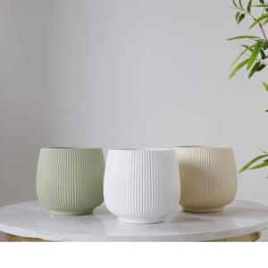 Maceta de cerámica con forma de bola hecha a mano moderna, Color Morandi Ins <span class=keywords><strong>para</strong></span> <span class=keywords><strong>mesa</strong></span> de casa o decoración de jardín, maceta decorativa Floral - Product Image 2