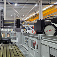 Centre d'usinage CNC à portique 3 axes robuste GMC2518, table 2500x1800mm, fraiseuse CNC à portique BT50