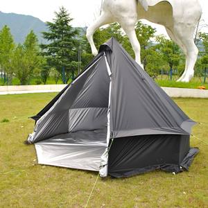 LIHENG Tente d'achat à guichet unique 8 personnes grand espace Tente de château familial respirant et coupe-vent pour le camping, la randonnée et les voyages - Product Image 3