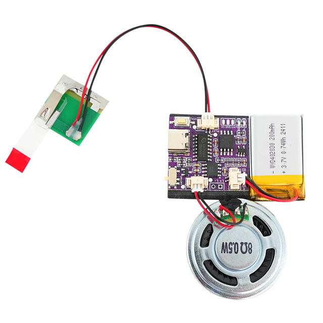 Programmable Rechargeable 4M Memory 4-Minute Music Speaker and Sound Module for Greeting Card