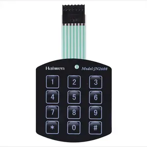 Top quality push button PET/PC/PVC membrane keyboard switch with 3M300Lse adhesive