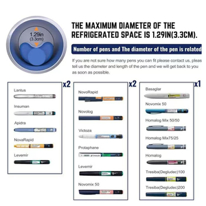 WIDEFLOW Dụng Cụ Làm Mát Thuốc Tiểu Đường Cầm Tay Giữ Mát 36 Giờ Ở 2 -8 Độ C - Product Image 5