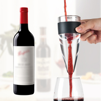 MUYI Meilleures Ventes Décanteur Portable Écologique en Plastique Style Américain pour Vin Rouge et Whisky avec Bec Verseur Rapide
