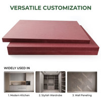 Tablero MDF de Diseño Moderno para Prevención de Incendios, Lámina de Chapa de Madera de Grado E0, Estable, Indeformable, Decoración para Muebles de Cocina