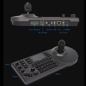 Joystick 4D pengontrol <span class=keywords><strong>Keyboard</strong></span> jaringan <span class=keywords><strong>PTZ</strong></span> dengan LCD <span class=keywords><strong>3</strong></span> inci Live Streaming untuk PELCO D/P RS232 RS485 fungsi pemilihan suara - Product Image 6
