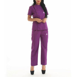 Vente en gros Uniformes de gommage Conception d'infirmière à manches courtes Gommages d'allaitement Ensembles d'uniformes médicaux élégants pour femmes - Product Image 1