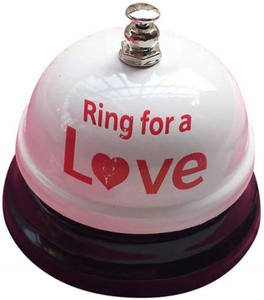 Aşk öpücük için özel Logo çan yüzük yenilik komik hediye sopa kavrama müzikal inek el çağrı çanı - Product Image 3