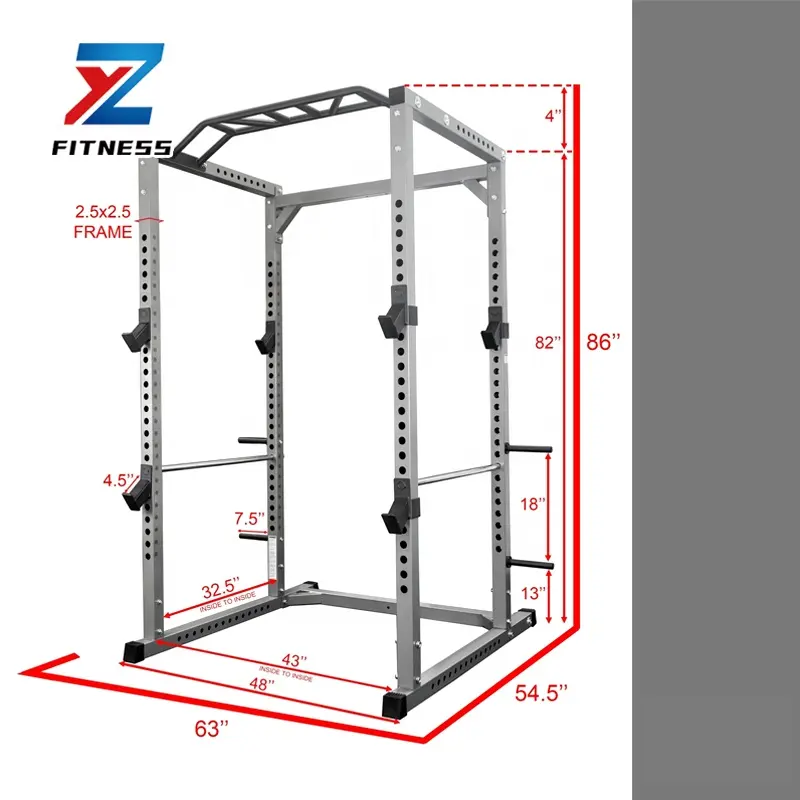 ZYFIT çok fonksiyonlu smith ayarlanabilir makine güç rack'i fonksiyonel eğitmen satılık