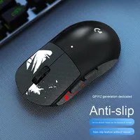 Autocollants en PVC pour souris de jeu sans fil avec fonction antidérapante et anti-sueur "Dog Shit King" Design spécial