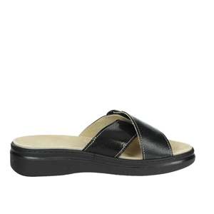 รองเท้าแตะสไลด์ Cinzia Soft Donna Ciabatta Bassa MZK65-T สีดำ รองเท้าผู้หญิงแบบสวม สบายเท้า - Product Image 4