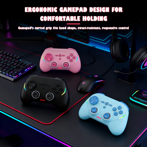 Không Dây BT điề<span class=keywords><strong>u</strong></span> khiển cho <span class=keywords><strong>Nintendo</strong></span> chuyển đổi Pro Gamepad với ánh sáng LED cho Switch 2/Android phím điề<span class=keywords><strong>u</strong></span> khiển Điề<span class=keywords><strong>u</strong></span> khiển - Product Image 2