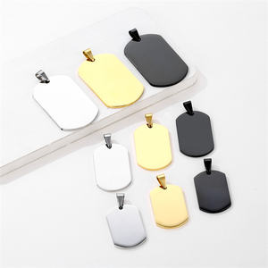 Liontin Oval Bulat Kosong dari Baja Anti Karat dengan Ukiran Kustom - Product Image 3