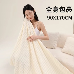 Serviette de bain Chu Hui 10A en microfibre corail, antibactérienne, séchage rapide, grande taille, usage domestique, couleur unie, rectangulaire - Product Image 4