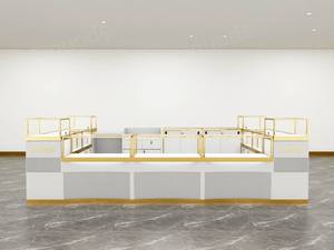 Vitrine à bijoux élégante de haute qualité avec panneaux en verre éclairés par LED pour boutique, présentoir de bijoux - Product Image 5