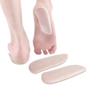 Coussinets de talon orthopédiques correcteurs légers en gel adhésif pour jambes en X et en O, en forme de cale médiale et latérale - Product Image 1