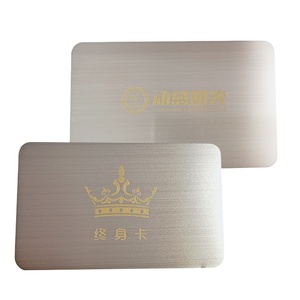 Thiệp Mời Tên Kim Loại Khắc Laser Logo Theo Yêu Cầu Thẻ Kinh Doanh Kim Loại Trống Bằng Thép Không Gỉ - Product Image 2