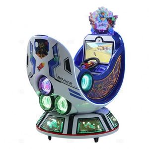 Manège pour enfants à monnayeur, voiture spatiale, machine de jeu vidéo à mouvement 3D pour centre de divertissement - Product Image 3