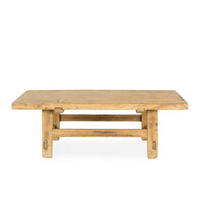 Table basse en bois de récupération rustique antique de conception de ferme classique