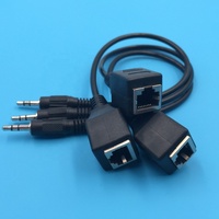 Cable Adaptador de Puerto Macho de 3.5mm a Hembra RJ45, Cable de Pantalla Táctil VOD/KTV, Cable de Transferencia de Audio, Cable de Puerto de Red