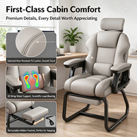 Chaise d'ordinateur, chaise de gaming, chaise de bureau, chaise de streaming en direct, en cuir PU, dossier ergonomique inclinable, base en forme d'arc, universitaire