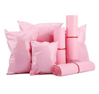 Enveloppes d'expédition en polyéthylène rose personnalisées avec logo, vente en gros, sacs d'emballage en plastique imperméables pour vêtements, enveloppes d'expédition