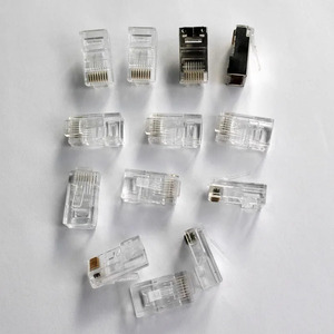 Cat6 Mạng pha lê đầu không được che chở pha lê đầu 6U vàng-mạ 100 cái Bộ - Product Image 5