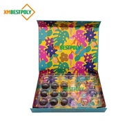 Boîte cadeau en carton rigide pliable avec fermeture magnétique, personnalisée, de luxe, pour chocolats à la truffe, bonbons, Birgadeiros