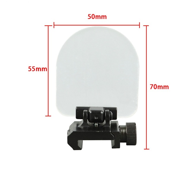Foldable Steel & Plastic Red Dot Sight 6x Lens Protector Reflex Scope Shield Cover with 2 Lenses for Outdoor Hunting
