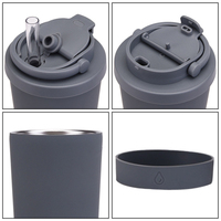 Bûche personnalisée 830ml gobelet en acier inoxydable isolé étanche sans BPA isolé tasse thermique double bouche de boisson tasse à café