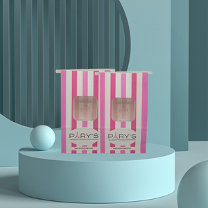 Biểu tượng tùy chỉnh in bán buôn sinh thái thân thiện giấy kraft đứng lên bỏng ngô đóng gói túi với tin Tie cho bỏng ngô - Product Image 2