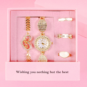 Coffret cadeau <span class=keywords><strong>pour</strong></span> femme comprenant <span class=keywords><strong>une</strong></span> montre, un bracelet et <span class=keywords><strong>une</strong></span> bague en forme <span class=keywords><strong>d</strong></span>'épée, idéal <span class=keywords><strong>pour</strong></span> la fête des mères, la Saint-Valentin, les souvenirs de mariage. - Product Image 3