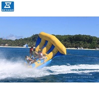Bateau banane gonflable poisson volant pour jeux d'eau