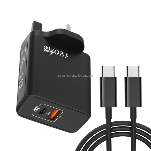 EU US UK Plug 120W USB C Gan Super Fast PD Charger for Laptops Tablets Mobile Phone 120W USB Type C Quick Charger Power Adapter