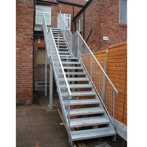Escalier de secours <span class=keywords><strong>extérieur</strong></span> de style industriel en métal robuste et durable avec installation de bricolage - Product Image 4