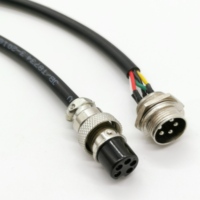 GX12 2pin 4pin to XT60 Connecteur à souder Fil PVC 16AWG Câble pour utilisation électronique automobile