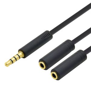 Tai Nghe <span class=keywords><strong>3</strong></span>.5Mm Nam Đến 2 Nữ Mic Cáp Âm Thanh Y Với Đầu Cắm Tai Nghe/Micrô Riêng Biệt - Product Image 5
