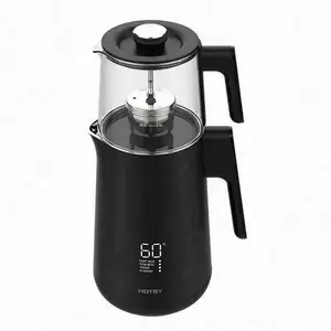 Digital Tea Pots Kettles Set Automatic Plastic Jug Kettle Clear Glass Pot Warmer Cordless 230V Portable Water Touch Screen Maker