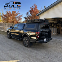 Kampingan Hard Shell Aluminium untuk RAM 1500 Toyota Tacoma Generasi ke-3 Tundra Chevrolet Nissan Frontier D22 Overland dengan Kotak Peralatan Atas