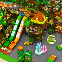 Estructura de Juego Suave con Temática del Reino Animal con Juegos Educativos para Niños, Equipo de Juego Suave para Recreación Infantil