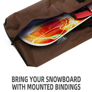 Camo Logo Printed High Quality Polyester Winter Eco-Friendly Snowboard Sleeve Cover Removable Shoulder Outdoor Travel <b>Ski</b> - Product Image 6