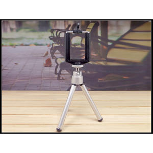 Mini trípode con abrazadera de aleación de aluminio, bloqueo de perilla de 3 secciones para teléfono móvil - Product Image 4
