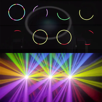 Nouveau pack de 2 en étui Effet arc-en-ciel Sharpy Beam Mini 295w Moving Head Light avec anneau LED