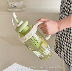 Nuevo Vaso de Verano de Gran Capacidad y Alta Calidad, 1300ml, para Beber Directamente, con Diseño Atractivo y Pajitas, Ideal para Excursiones al Aire Libre - Product Image 5