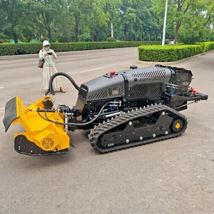 Robot tondeuse multifonctionnel télécommandé pour l'agriculture et la foresterie, désherbage en pente, travail du sol rotatif, haute puissance - Product Image 3